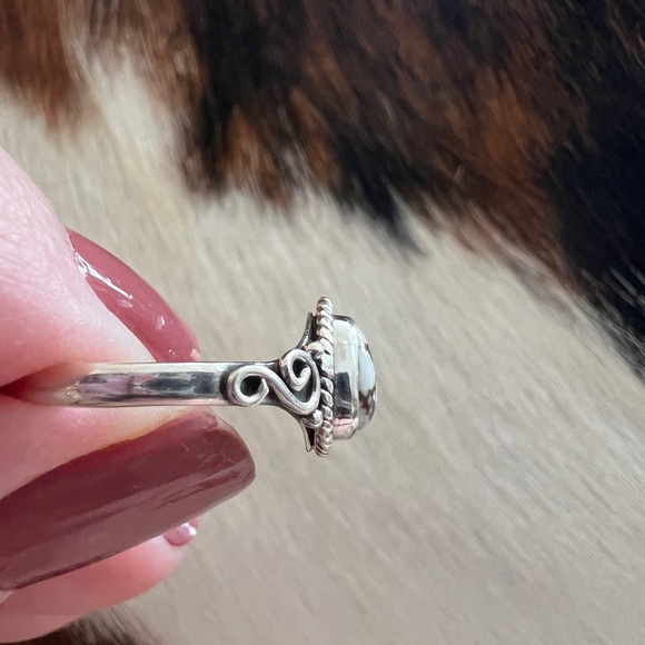 ❤️ Wild Horse Jasper Magnesite Navajo Southwestern  Sterling Silver Ring Size 8 - Picture 5 of 15